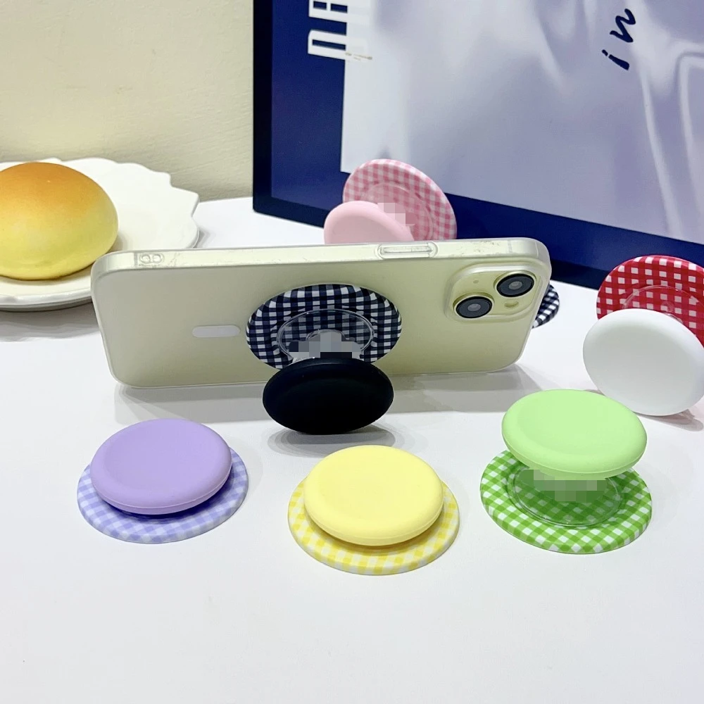 

Cute Flower Pop Phone Grip Strong Magnetic For MagSafe Holder Liquid Silicone Stand For iPhone 17 Samsung Google Universal