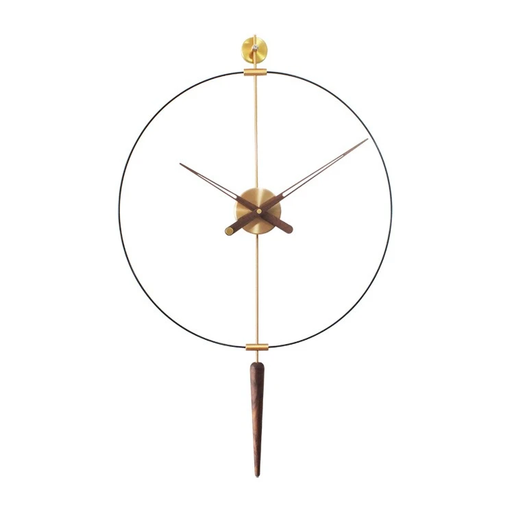 

Nordic, light luxury, decoration, clock, living room, personality, creativity, modern, background wall