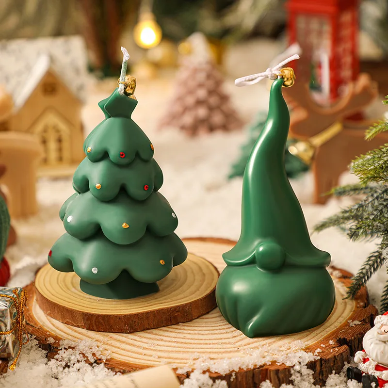 

2 шт., рождественский подарок-компаньон, креативный праздничный атмосферный подарок для ароматерапии, свеча в форме Санта-Клауса, аромат для дома