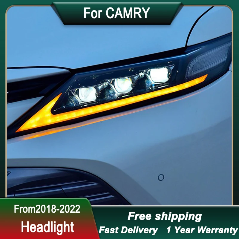 

Car Headlight For Toyoto CAMRY 18-22 Upgrade LED Head Lamp Upgrade DRL Dynamic Signal Lamp Head Lamp Front light Assembly