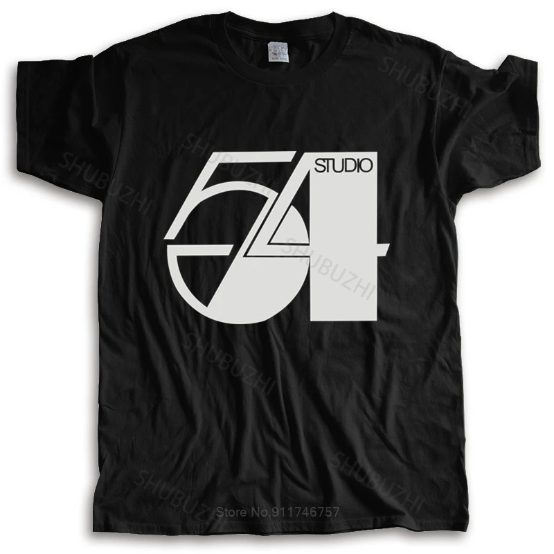 t-shirt men crew neck tees Studio 54 T Shirt Classic Disco New York New Wave Shirt 70's Costume male cotton tee-shirt