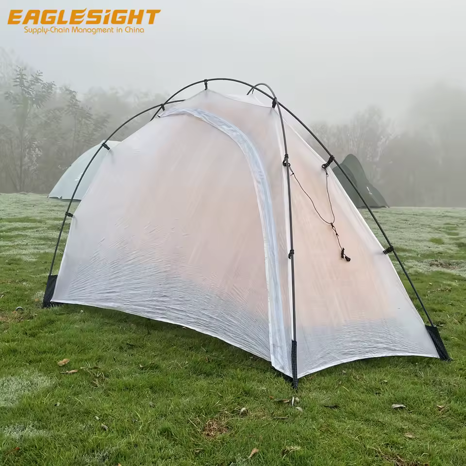Dyneema New Ultralight Tent Whole Sale 1 Person Tent No Need Coating Carbon Pole Waterproof Tear Resistance Backpacking Tent