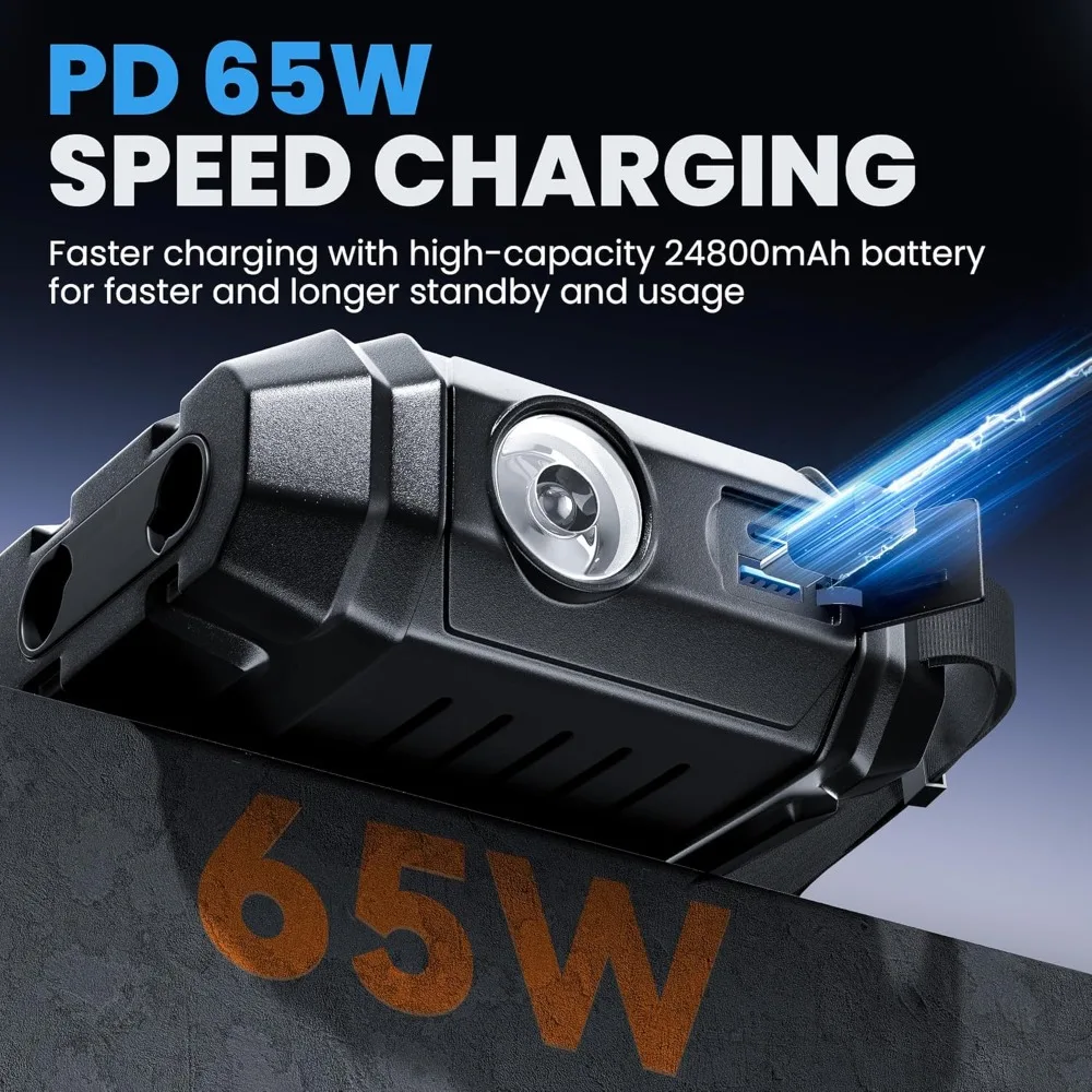 بطارية السيارة المحمولة الانتقال كاتب 4000A مع ضاغط الهواء 150PSI منفاخ لإطارات السيارة حزمة الطاقة لأدوات RV للسيارات