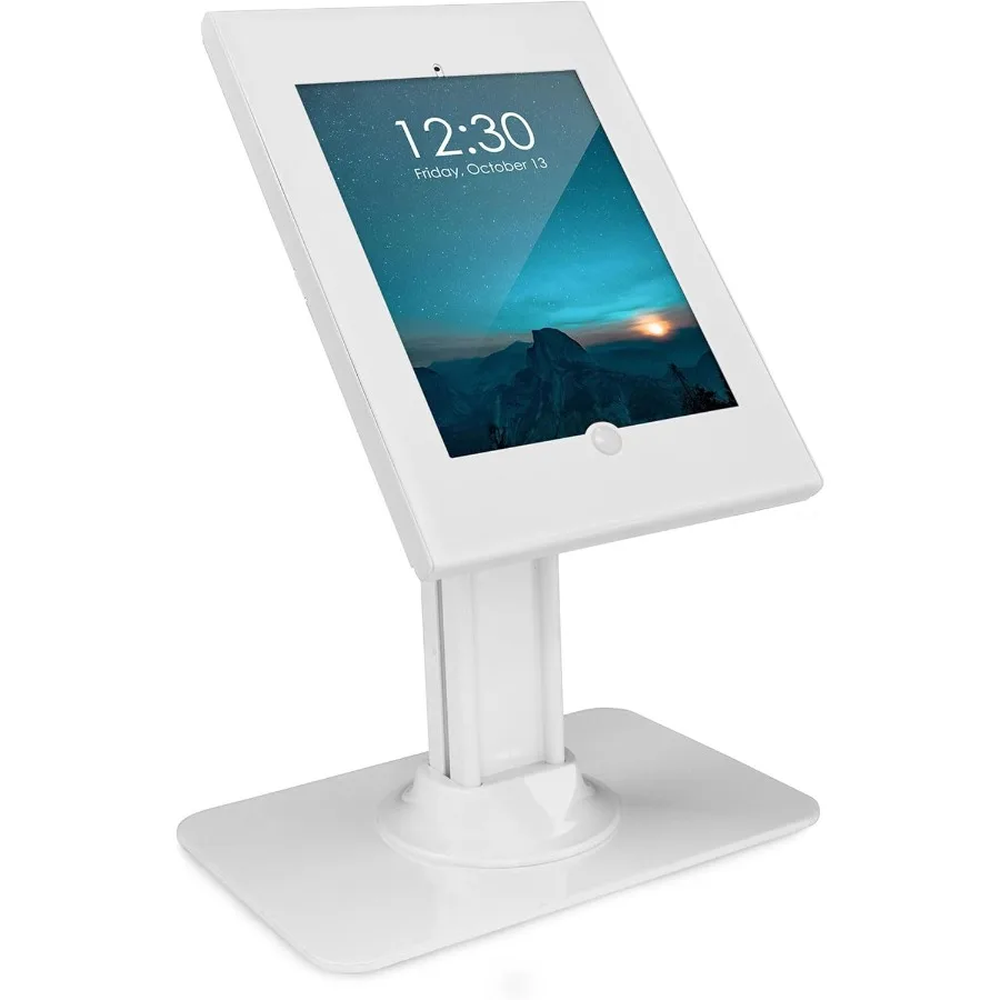 

MountIt AntiTheft Tablet Kiosk Locking Countertop Tablet Enclosure with Freestanding Base Universal Enclosure for iPads Gen 7 8