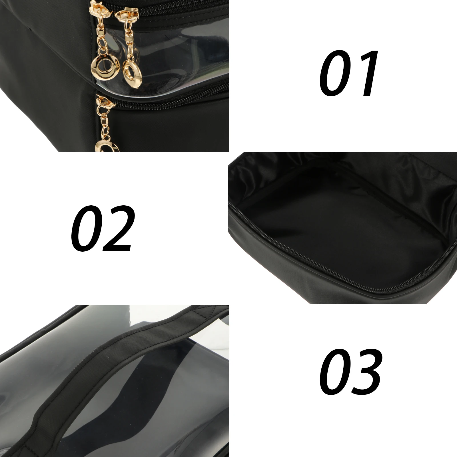 

Double Layer PU Plastic Travel Outdoor Makeup Bag Toiletry ganizer Large Capacity Portable Bag Storage