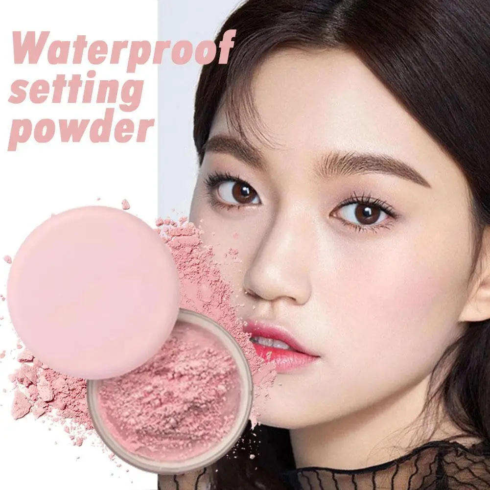 

Waterproof Setting Powder Beauty Pink Setting Powder Matte Loose Powder Oil Control Modify Facial Contour Women Makeup Cosmetics