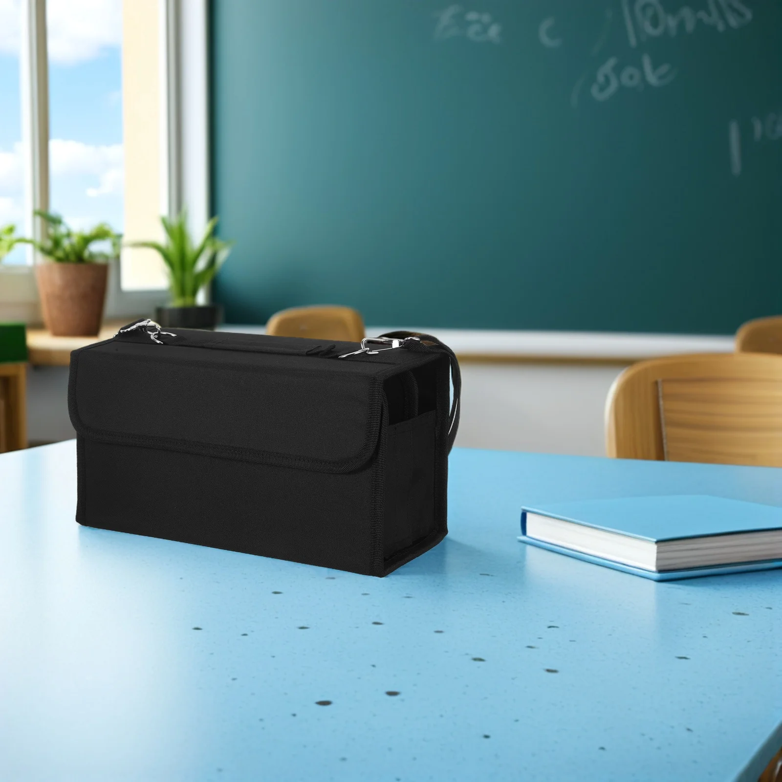 

80 Slots Marker Organizer Foldable Storage Pouch Vertical Display Case for Highlighters Lipsticks Brushes Portable Carry Bag