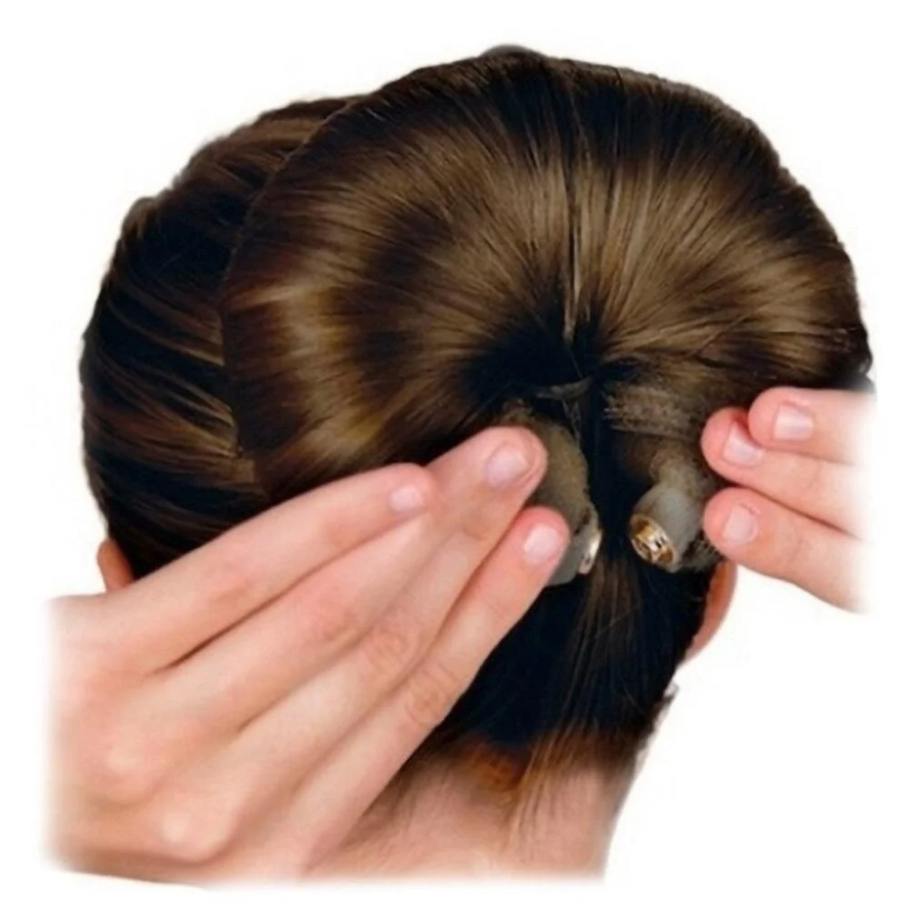 Women Hair Styling Tool Non Electric Big Ring Curler Donut Sponge Accessory Sweet Hairstyling Rollers view 4