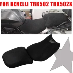 Motorcycle Accessories For Benelli TRK502 TRK502X TRK 502 X 502X Anti-Slip Mesh Seat Cover Breathable Waterproof Seat Cushion