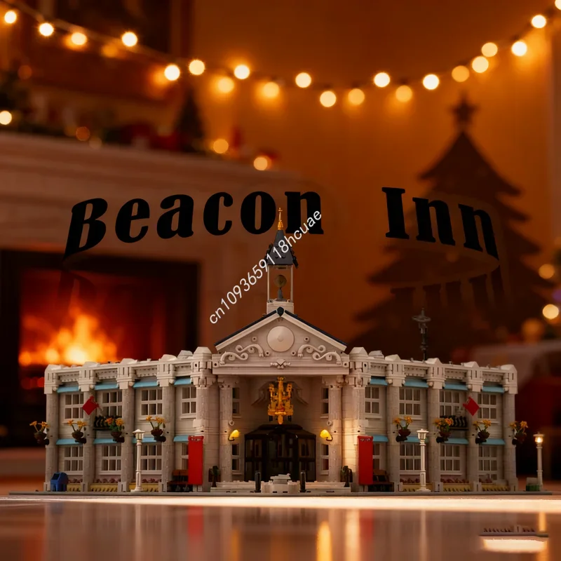 

5584 детали MOC Beacon Inn: Модульный конструктор, строительные блоки, игрушки для самостоятельной сборки, развивающая игрушка, подарок на Рождество и День рождения для детей