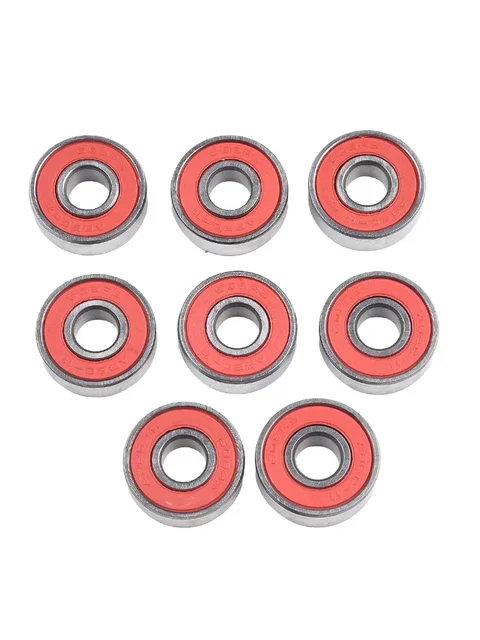 8pcs Ceramic Ball 608RS Inline Roller Skate Wheel Bearing ABEC 11 Anti-rust Skateboard Wheel Bearing  8x22x7mm 2