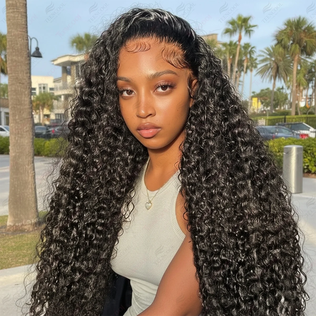 

40, 30 дюймов, натуральный цвет, глубокая волна, 13x6 HD, прозрачные кружевные фронтальные вьющиеся бразильские человеческие волосы, водяные парики, плотность 200