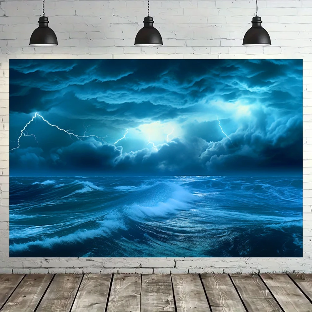 Sea Storm Sky Lightning Backdr - Photography Lightning 评论和价格
