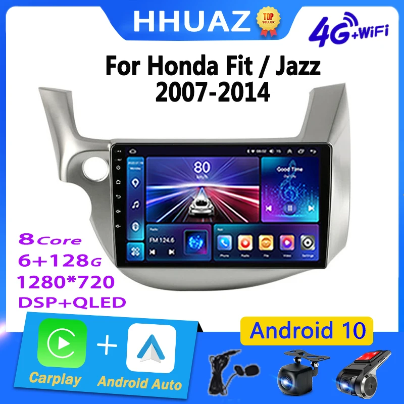 

Android Car Radio Carplay for HONDA FIT JAZZ 2 2007 - 2014 Multimedia Player 2Din Carplay Stereo GPS 4G DVD Head Unit