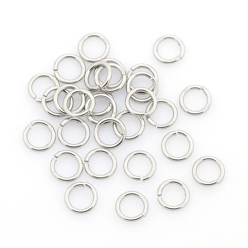 

6mm-16mm 304 Stainless Steel Open Jump Rings Split Rings Connector for Jewelry Making Accessories Findings Craft Supplies