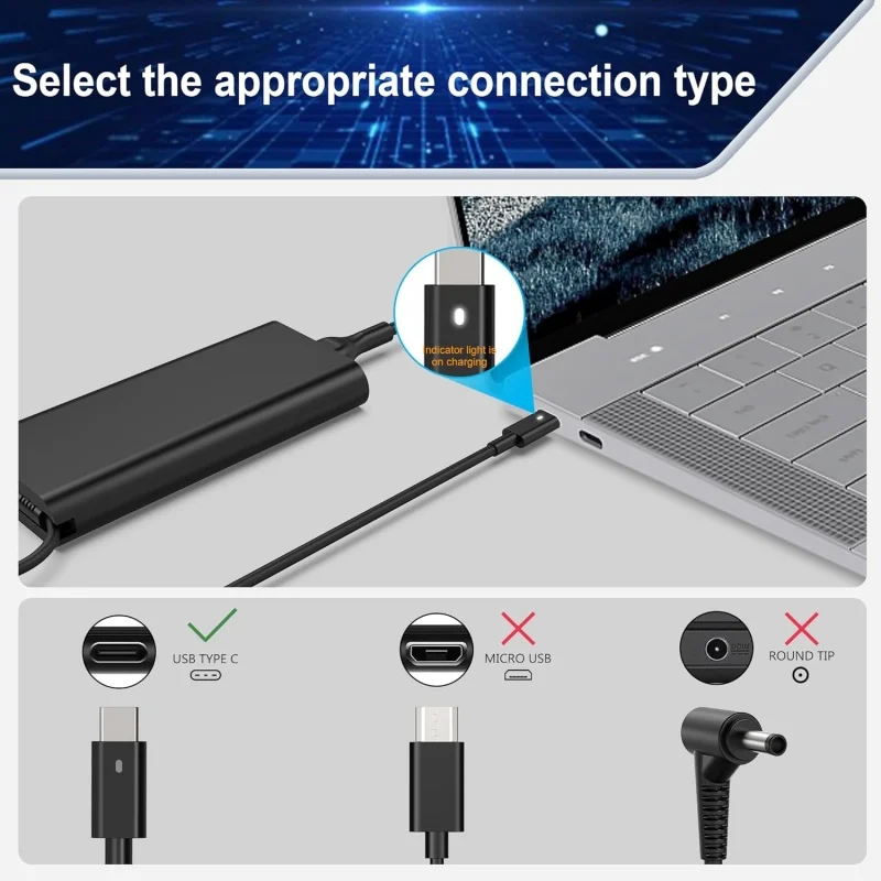 90W 20V 4.5A type-C USB-C AC Laptop Adapter For Dell XPS 12 13 15 17,Precision 3540 Latitude 3400 3500 Charger Power Supply