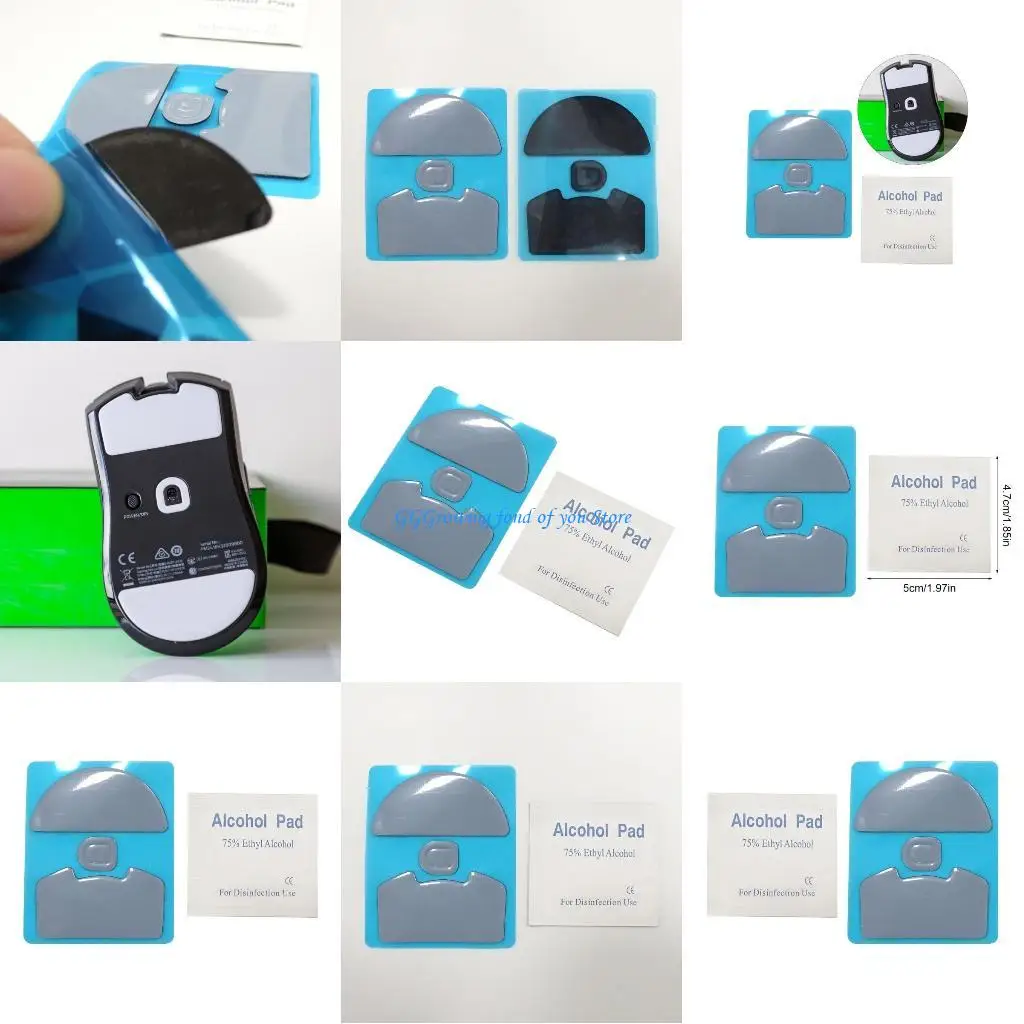 

H9EB Mouse Skates Stickers Round Curved Edges Mouse Feet for V3Pro Mouse