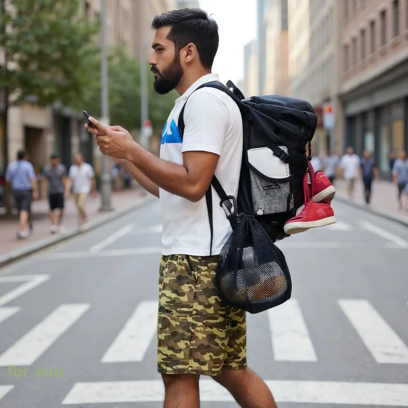 

Compact Cinch Sack Basketball Backpack; High Quality Mesh Ball Storage Bag 1/2Pcs; Perfect for Outdoor Sports Activities