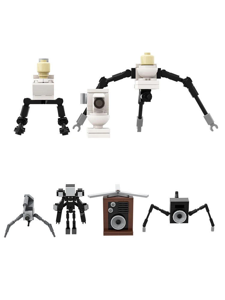 

Gobricks Moc Skibidi Toilet Man VS Camera Man Building Blocks Sets of TV Model DIY Toys for Child Adult Gift Toy