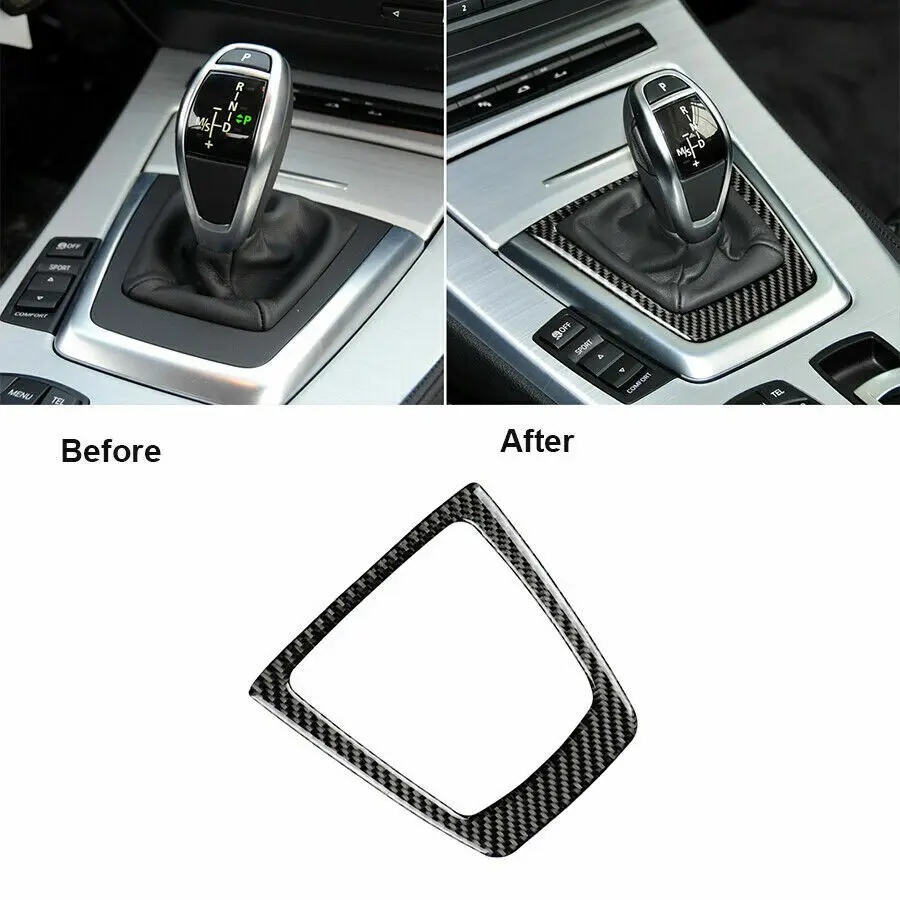 

Carbon Fiber Inner Console Gear Shift Box Trim Cover For BMW Z4 E89 2009-2016