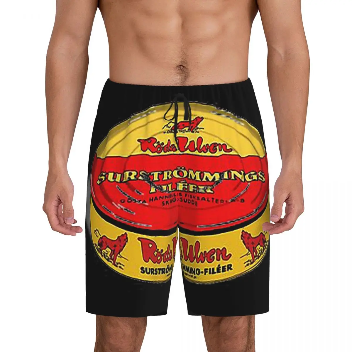 

Custom Surstromming Short Pajama Pants Men Sleepwear Sleep Lounge Bottom Shorts Sleeping Pants