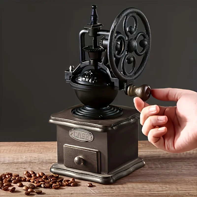 

Manual Coffee Grinder Hand Crank Retro Coffee Bean Mill Portable Home Use Fast Shipping