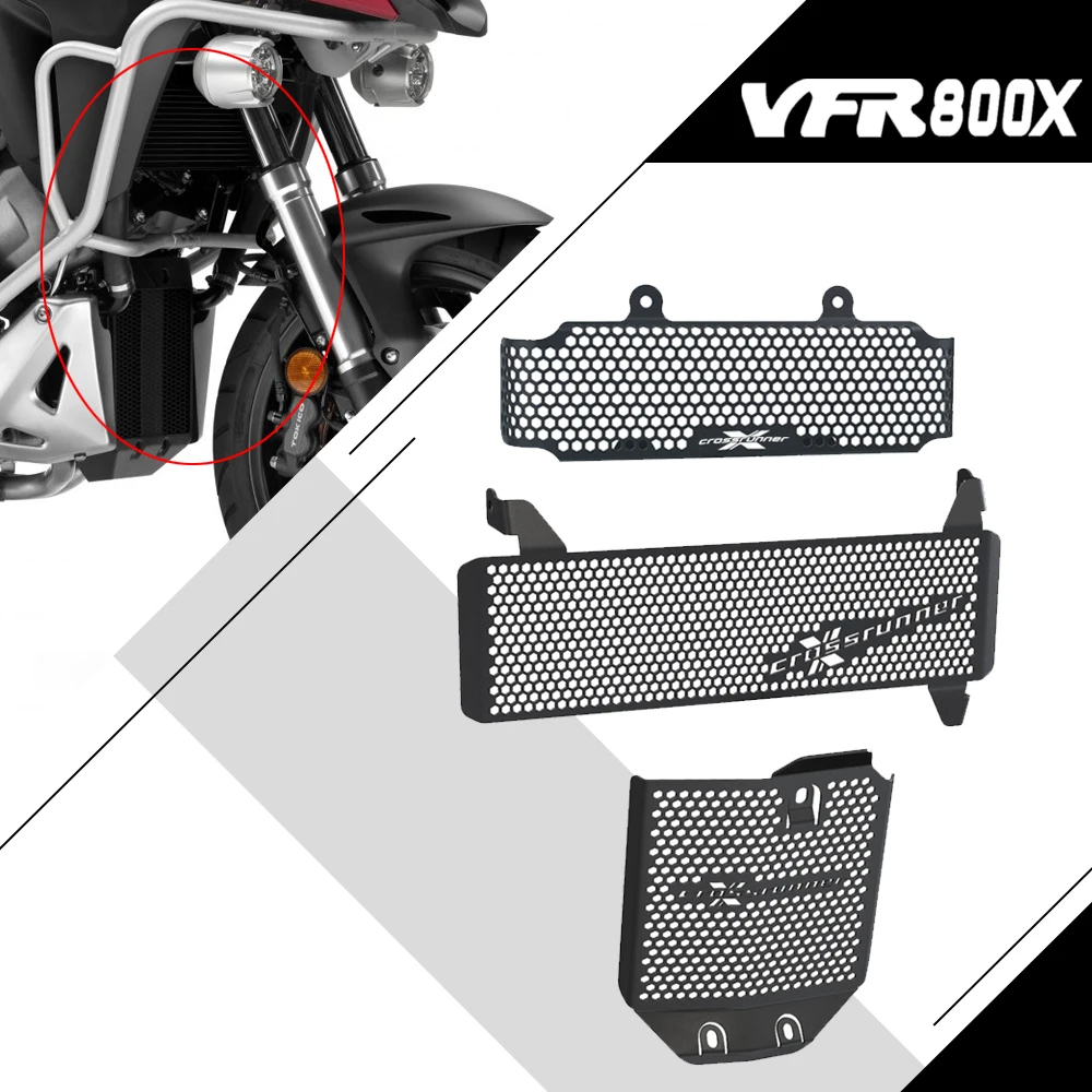 For HONDA VFR 800X Crossrunner 2015-2024 2023 Motorcycle Accessories Radiator Guard Cover Oil Cooler Covers Protection Protector