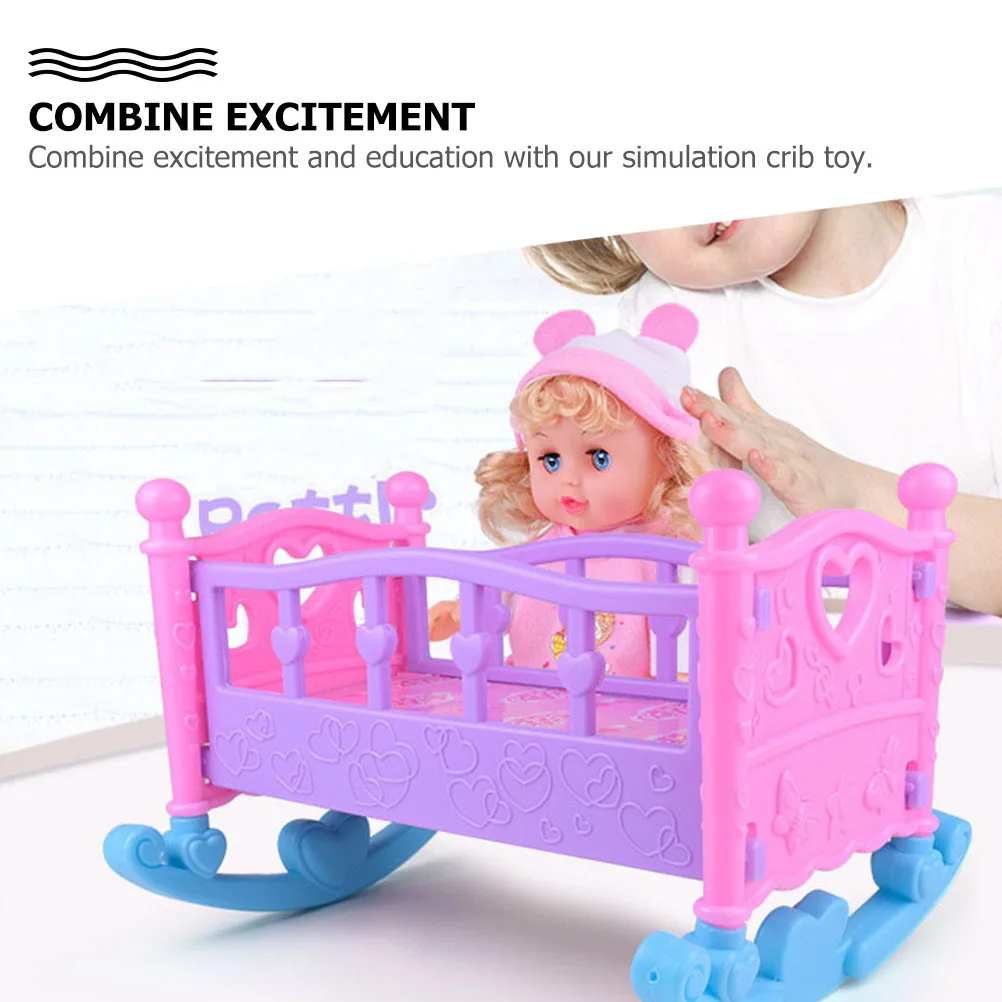 

1Pcs Simulation Furniture Mini Swinging Bed Educational Intellectual Pretend Play Role-Playing Game Enhances Creativity and