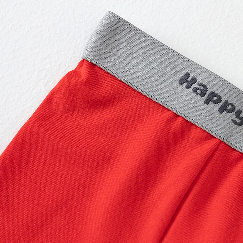 4-teiliges Set Jungen-Unterwäsche für alle Jahreszeiten, einfarbig, schlicht, bequeme Boxershorts mit elastischem Bund, Kinder-Shorts für Zuhause – Detail 16