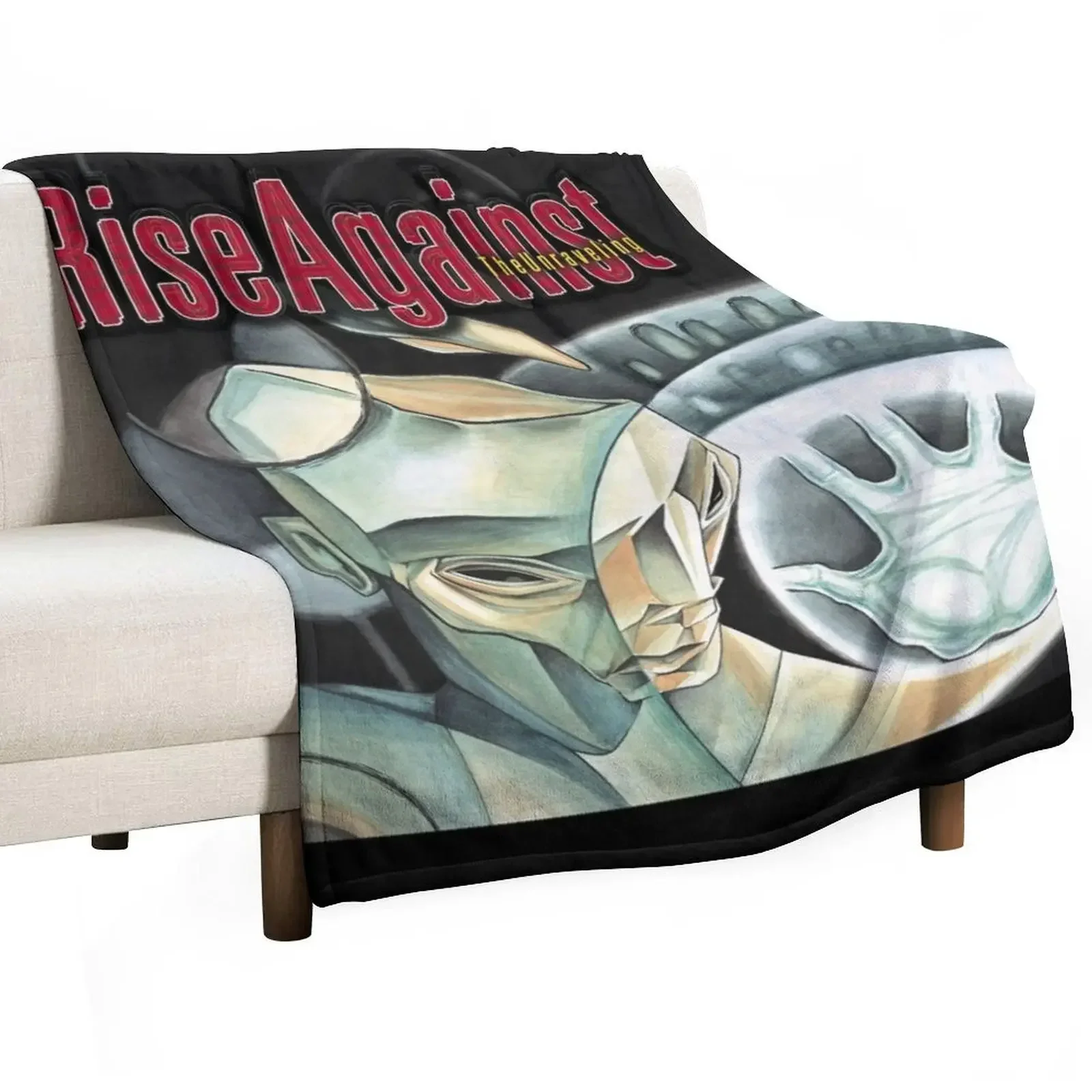 Rise Against the unraveling Throw Blanket Decorative Sofa Vintage Furrys Bed covers Decoratives Hair Blankets