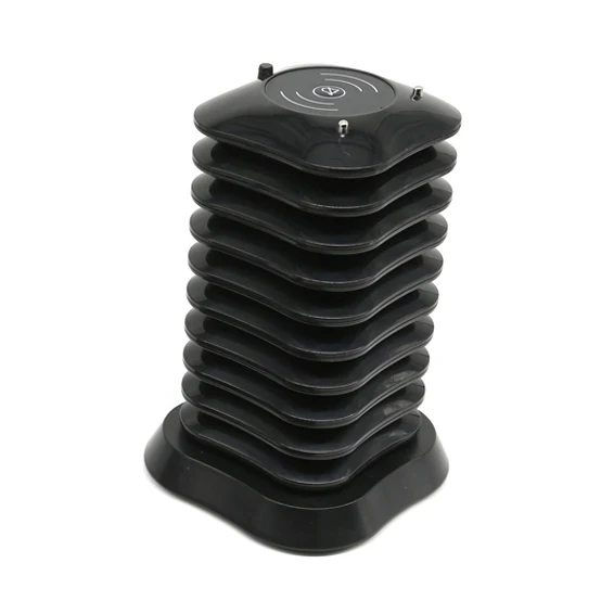 Wireless Restaurant Pager System Coaster Beepers Wireless Calling Paging System Black Buzzers for Cafe Food Court