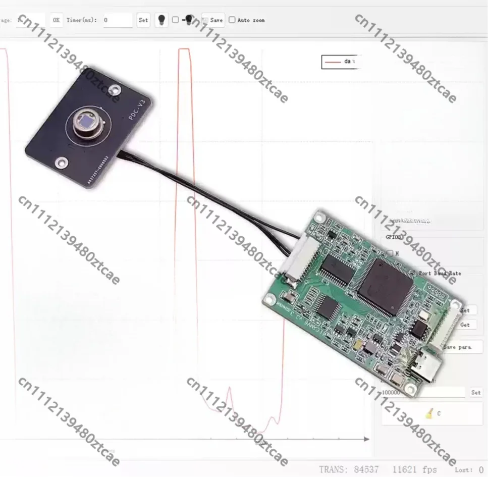 USB High Speed High Sensitivity Silicon Photodiode Module Low Light Detector Power Meter Illuminance Current Biological Sensor