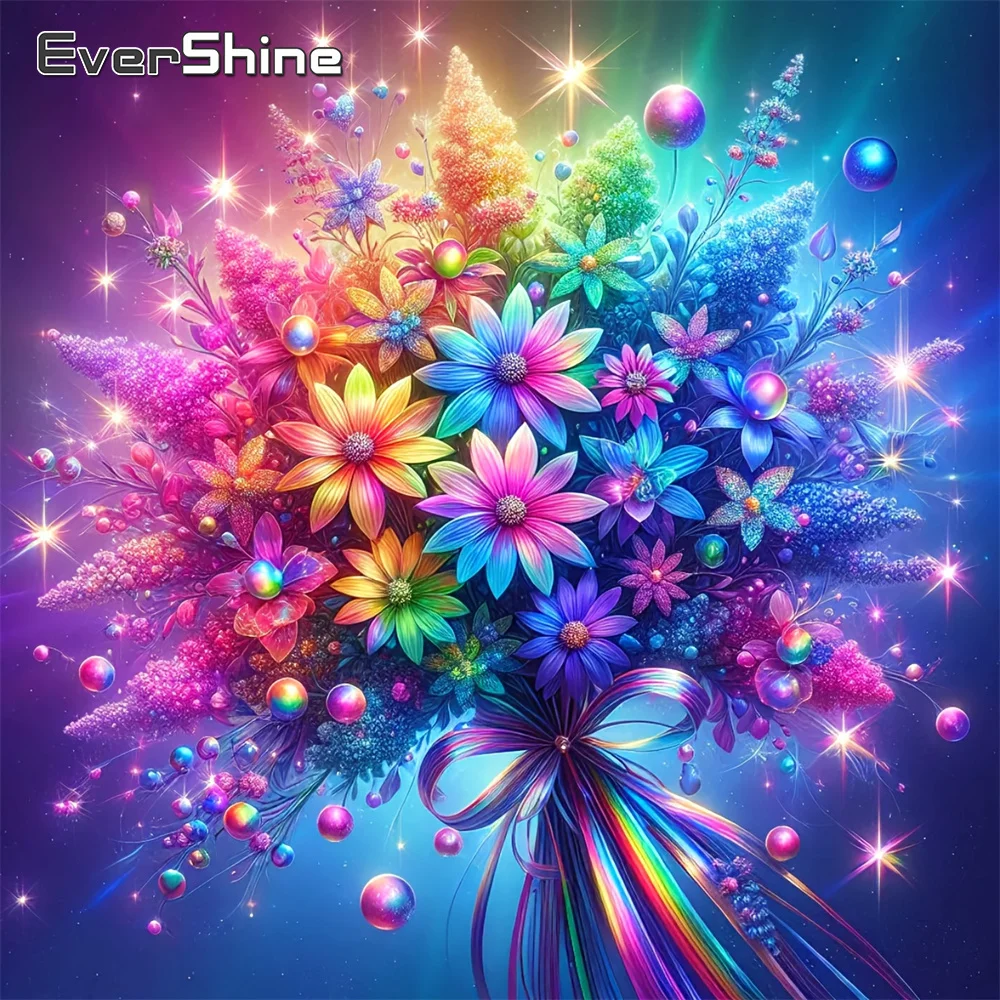 

Evershine Алмазная вышивка Цветочная мозаика Картина Стразы Алмазная картина Букет DIY Новое поступление Декор для дома