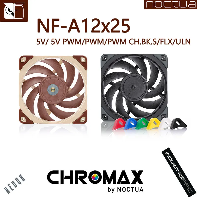 

Noctua NF-A12x25 120mm 12v/5v Cooling fan 3pin/4pin PWM quiet Radiator For Computer Case Cooling CPU cooler fan Replace