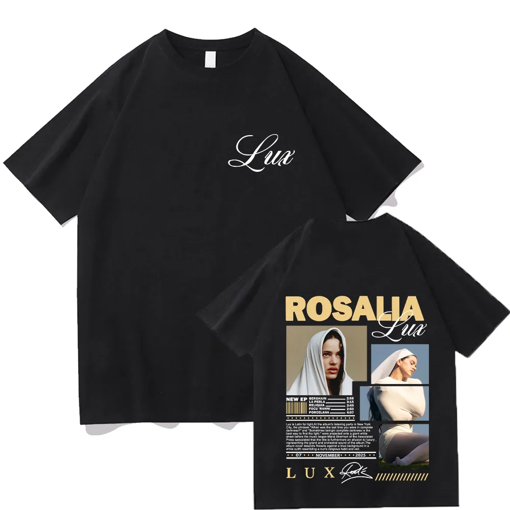 

Rappeur Rosalía LUX T Shirts Chanteur Espagnol Tee Fashion Women Men Cotton Clothes Comfortable Soft Short Sleeve Y2K Streetwear