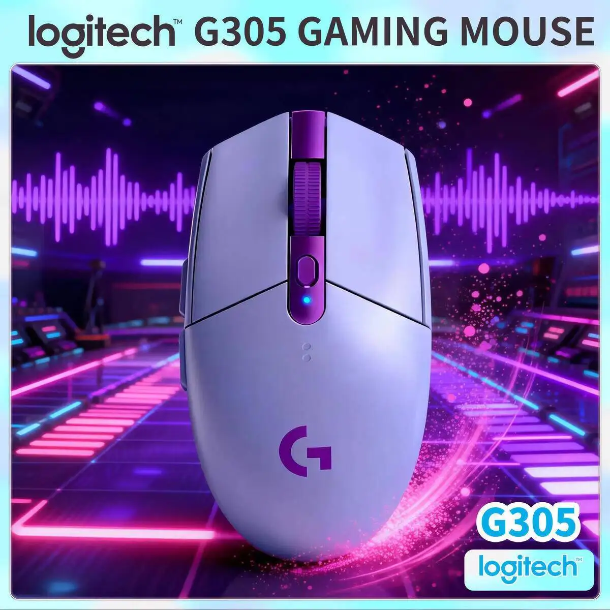 

Беспроводная игровая мышь Logitech G305, 12000 регулируемых DPI, встроенная память, 6 программируемых кнопок, 250 часов автономной работы