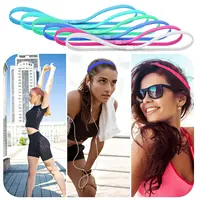 12 Pcs Thin Elastic Headbands Non Slip Sport Sweatbands for Running Soccer Basketball Cycling Workouts Gym Tennis Hiking Volleyb 5