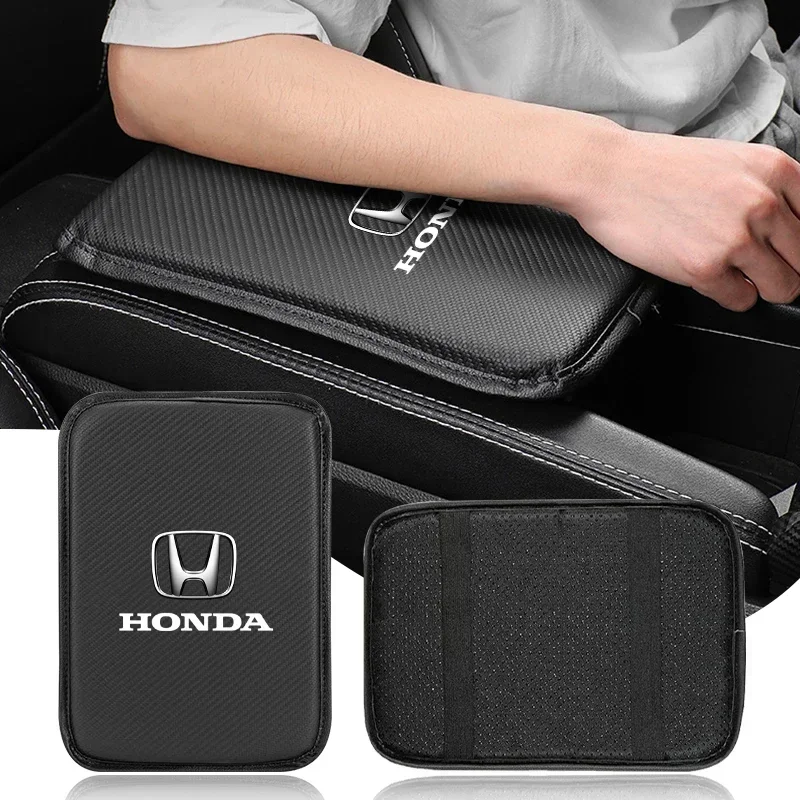 

New Car Armrest Box Mats Leather Center Console Covers Interior Accessories For Honda Civic Fit Jazz Accord Passport CRV BRV HRV