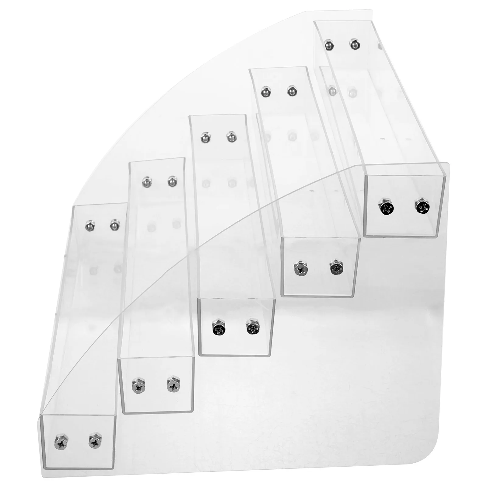 

5-Layers Sunglasses Display Stand Clear Plastic Eyeglasses Rack Organizer for Home Shop Desktop Sunglass Organizer