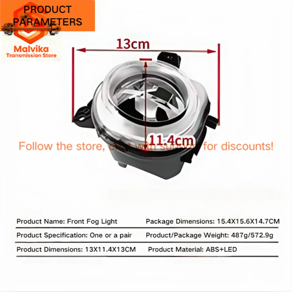 63177317252 63177317251 LED Fog Lamp Assembly For BMW X5 F15 F85 M X4 F26 X6 F16 M F86 2013-2016 Front Headlight Fog Lights