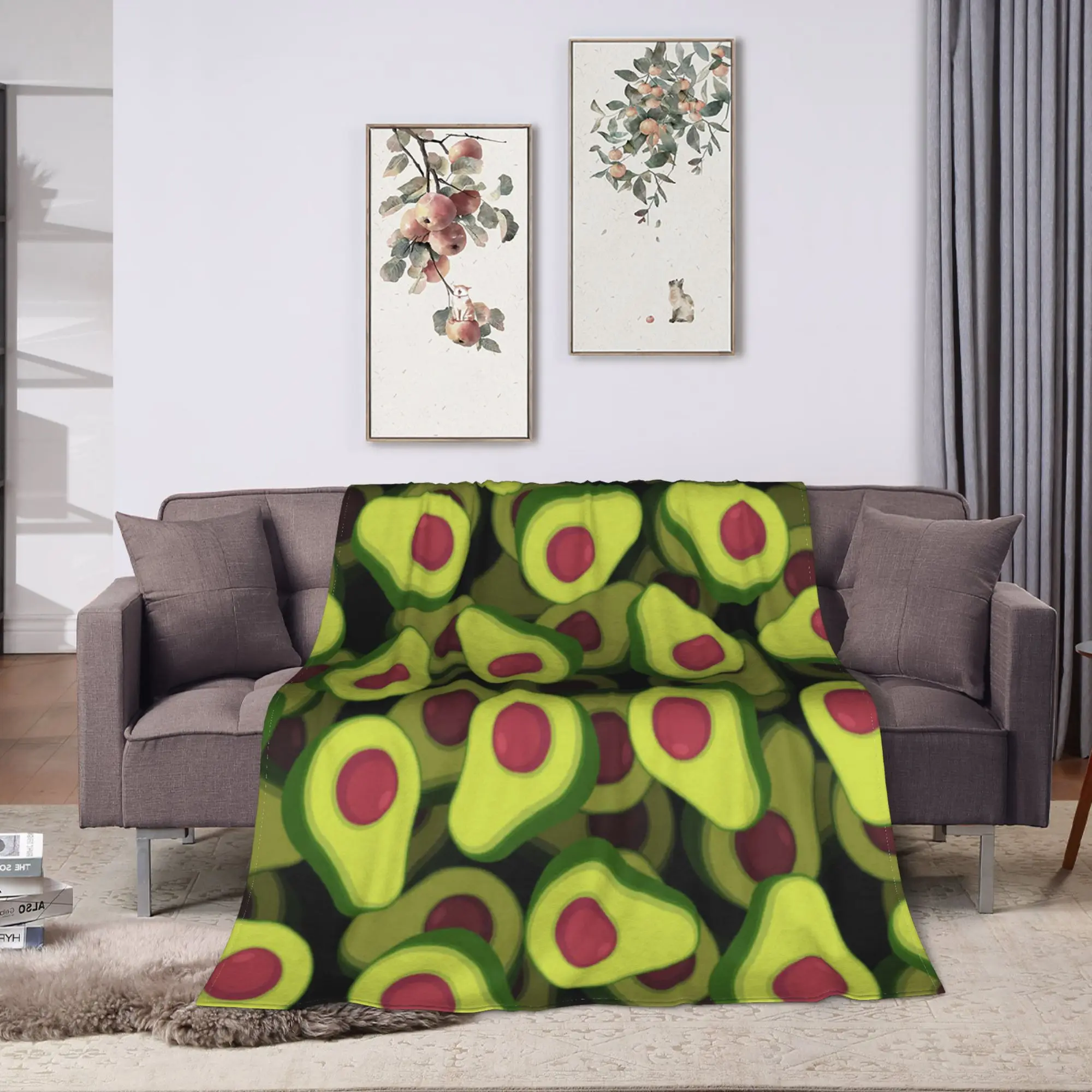 Cute Fruit Vegetable Blanket Quality Warm Soft  Throw Blanket Winter Child Outdoor Fashion Bedspread