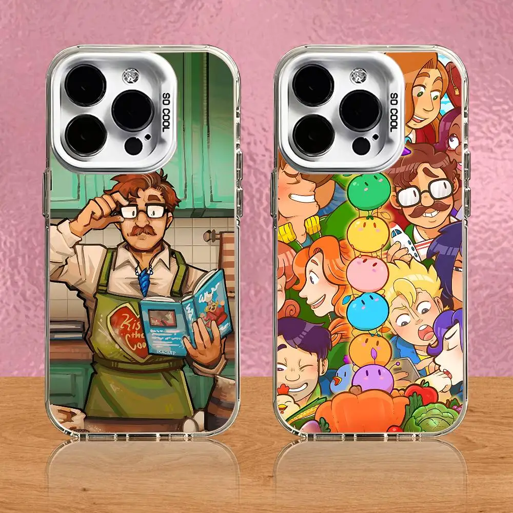 

S-Stardew V-Valley White Matte Finish,Fingerprint Proof Phone Case For iPhone 17,16,15,14,13,12,X,8,Pro,Max,Plus,SE4,Air,Mini