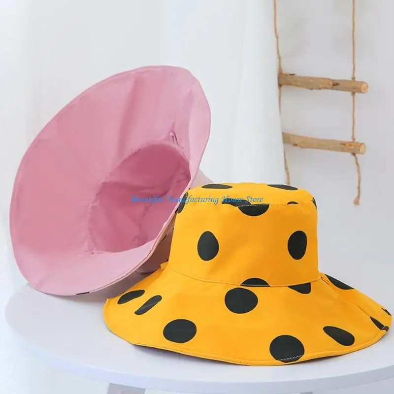 

E56A Bucket Hat Men & Women Cotton Made Flat Top Cap Reversible Outfits Summer