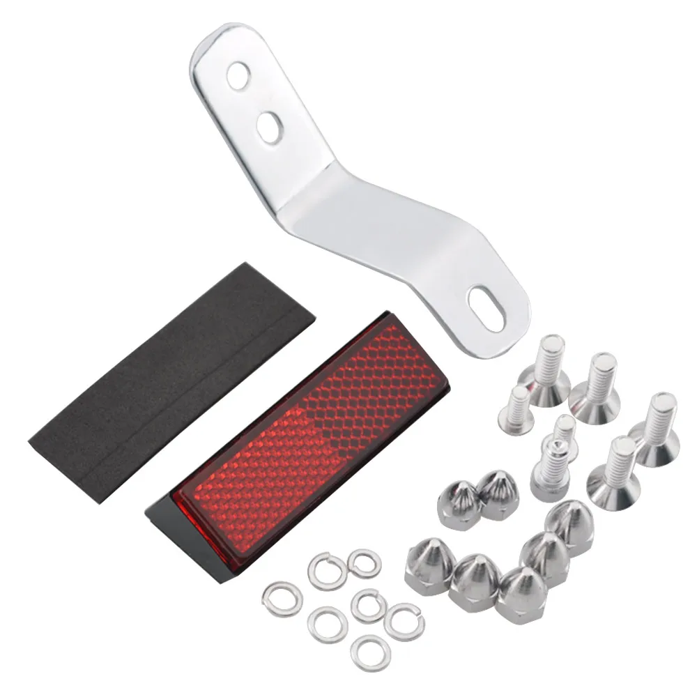 Motorcycle Laydown Curved License Plate Bracket For Harley Softail Deluxe FLSTN 2005-2017 Springer Classic FLSTSC 2005-2007 - view 5