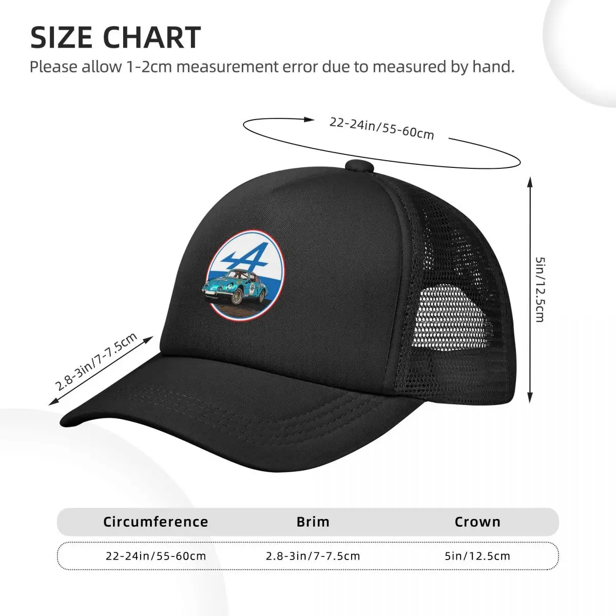 Legend Renault Alpine A110 Berlinette Mesh Baseball Caps Snapback  Baseball Hats Casual Casquette Outdoor For Men's And Women's