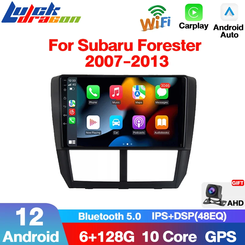 

2 Din Car Radio Carplay Autoardio For Subaru Forester 3 SH 2007-2013 For Impreza GH GE 2 Android 12 Multimedia Player 4G WiFi