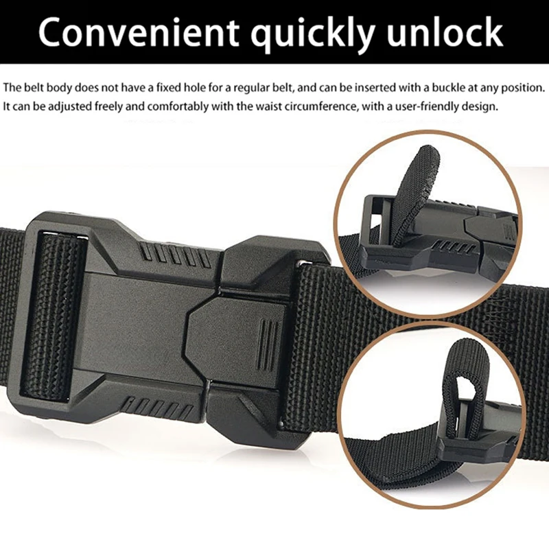 1Pcs männer Taktische Sport Gürtel Einstellbare Quick Release Schnalle Mehrzweck Outdoor Training Bergsteigen Gürtel Für Ideales Geschenk – Detail 6