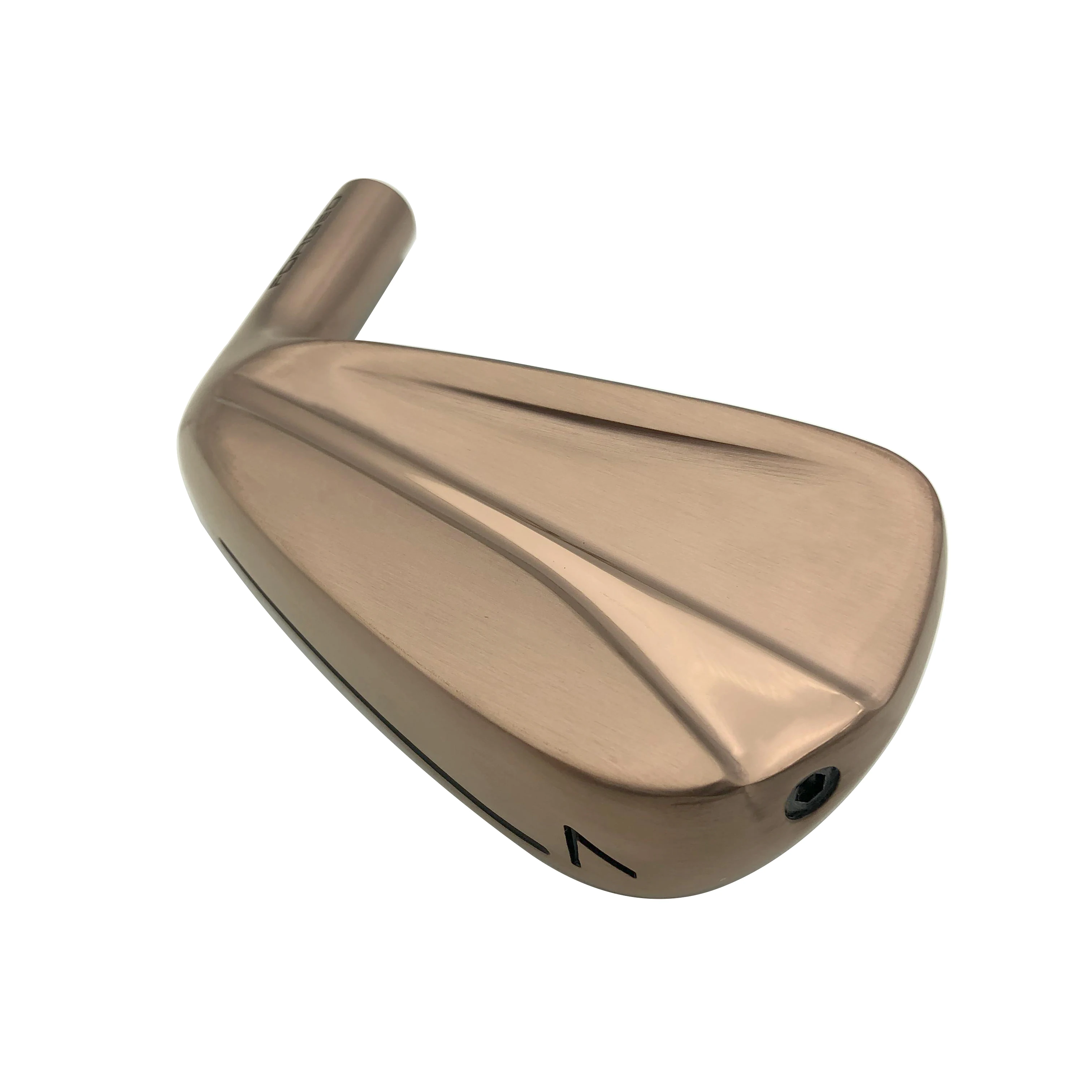 مكاوي النادي مزورة من الحديد الذهبي المقاوم للصدأ مزورة لليد اليمنى # طقم حديد جولف مطحون 4-P برأس حديد جولف ذهبي وردي #6