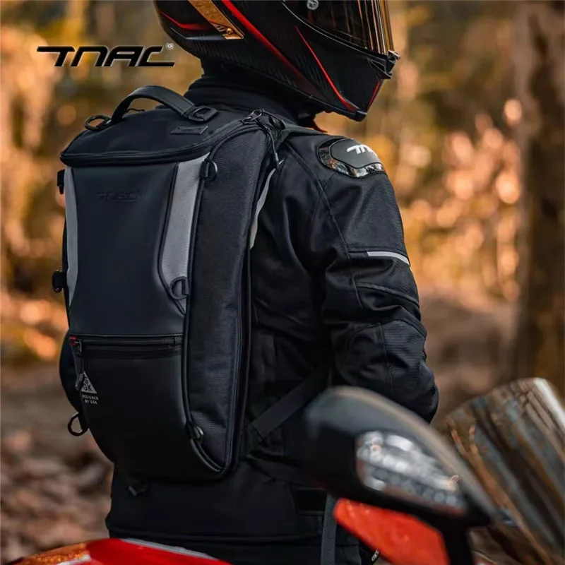 TNAC Motorcycle Backpack Motorcycle Full Helmet Backpack Tactical Waterproof Helmet Bag Large Capacity for Men and Women