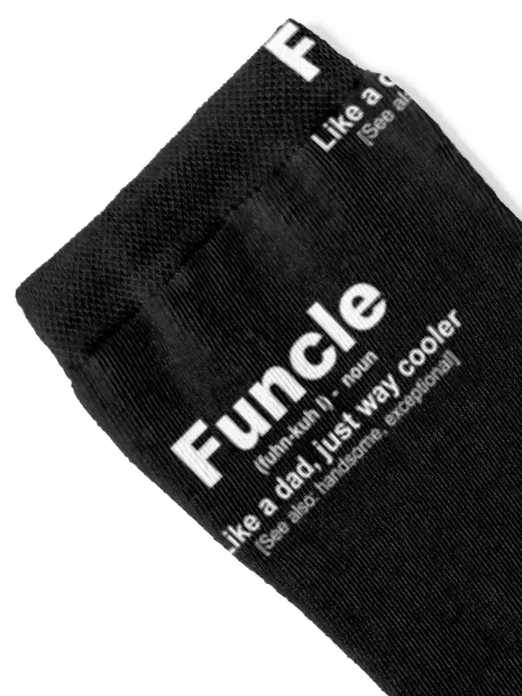 Funcle T-shirt - Gift for Uncle - Funny Uncle Shirt - Sticker Redbubble Socks cotton anime New year's Socks For Man Women's
